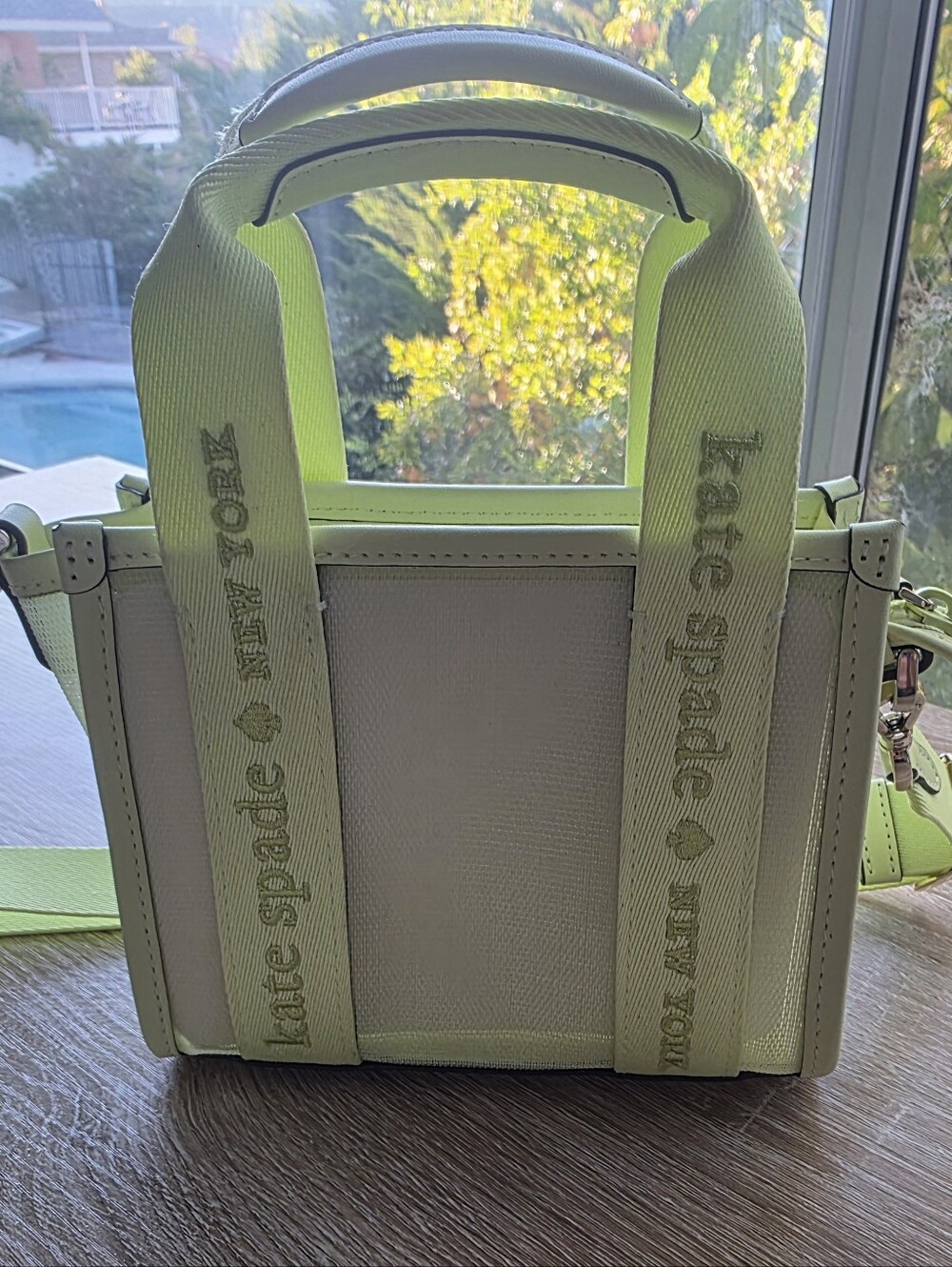 kate spade Lemon-Lime Logo Strap Canvas Tote - Picture 2 of 6